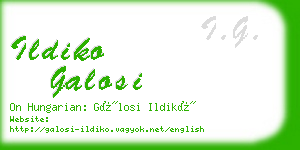ildiko galosi business card